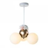 Подвесной светильник для детской шарики Escada Fluff 1101/3S (220V, на проводе, шарики, животные)