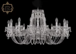 Подвесная большая люстра Art Classic 11.26 11.26.16.360.Cr.B (220V, хрусталь, на цепи, подсвечник, свеча)