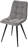 Стул CHILLI-Q светло-серый #26, велюр / черный каркас, 4 шт/ 1 к