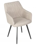 Стул обеденный ROBY (ЭМАЛЬ ЧЕРНЫЙ МУАР велюр Catania Humus)