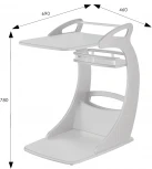 Стол подкатной Фаворит молочный дуб Л от фабрики Mebelik
