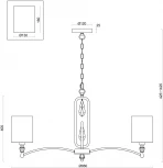Подвесная люстра Freya Riverside FR1007PL-08BS