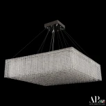 Подвесная люстра светодиодная APL LED Sicilia SH03.100.A.Ni.4000 (220V, хрусталь, на тросе)