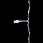 Гирлянда Занавес Облегченный 2 x 3 м Белый с Мерцанием Белого Диода 220В, 600 LED, Провод Прозрачный ПВХ, IP54