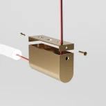 Накладные крепления для круглого гибкого неона латунь Elektrostandard Full light FL 28101