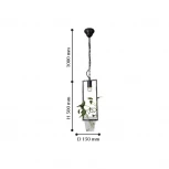 Подвесной светильник Favourite Situla 1976-1P (220V, на цепи, цветы)