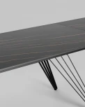 Стол обеденный Stool Group Пандора раскладной 180-280*90 керамика темная УТ000034892