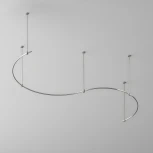 Шинопровод модульный подвесной/накладной магнитный 24V круглый из полукругов 1500мм Maytoni Busbar trunkings Flarity TRX154-2SR-D1500-PT