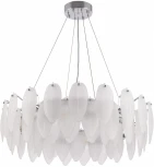 Подвесная люстра Arte Milano AM-4653 4653.D750.H240.E14.12 Ni (220V, на тросе, перо)