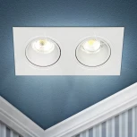 Встраиваемый точечный светильник ЭРА KL90-2 WH (12V)
