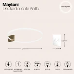 Потолочная люстра Maytoni Anillo MOD315CL-L25G3K