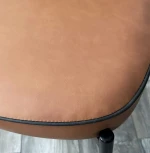 Стул CORDA MA-4/MA-7 коньяк/темно-серый кант, PU / черный каркас M-City 629M04947