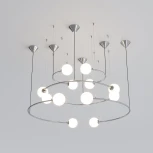 Умная подвесная люстра Bogate's Brook 360/12 хром (220V, на тросе, шарики)