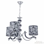 Подвесная люстра Arte Milano Florentia-4957 304957/3 Bk/Ni (220V, на цепи)