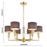Подвесная люстра Favourite Laciness 2609-6P (220V, на цепи)
