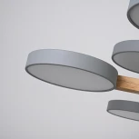 Потолочная люстра Wi-Fi на штанге Turna Dbl L12 Gray By ImperiumLoft Turna-Dbl01 (LED, 220V, голосовое управление)