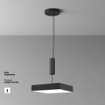 Потолочный светильник Maytoni Zon C032CL-45W4K-SQ-B (LED, 220V)