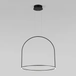 Подвесной светильник Eurosvet Over 90323/1 черный (LED, 220V, пульт управления, на тросе, круглые)