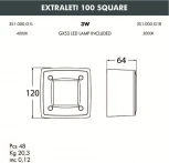 Встраиваемый светильник уличный Fumagalli Leti 3S1.000.000.LYG1L (220V, IP66)