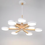 Потолочная люстра Wi-Fi на штанге Turna Dbl L12 White By ImperiumLoft Turna-Dbl01 (LED, 220V, голосовое управление, умный дом - Алиса)