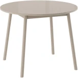 Стол Раунд D100, Стекло, Капучино, МАМАДОМА