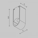 Фиксатор для накладного монтажа Maytoni Accessories For System Axity CA010SM-B