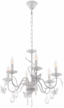 Подвесная люстра Arte Milano AM346179 346179/6 WT+G (220V, подвески, на цепи, подсвечник, свеча)