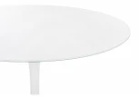 Стеклянный стол Woodville Tulip 90 white 11793