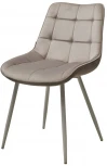 Стул MIAMI G062-37 светло-серый, велюр / белый каркас M-City 628M04296