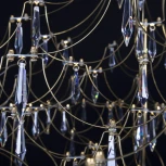 Подвесная люстра большая Loft It Mira 10259/1000 Gold Asfour (LED, 220V, на тросе)