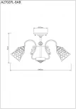 Потолочная люстра Arte Lamp Nicole A2702PL-8AB
