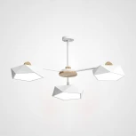 Люстра на штанге Geometric Ch 3 Белая ImperiumLoft Geometric-Ch01 (186751-26) (LED, 220V)