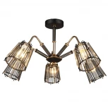 Потолочная люстра Imex MD.4050-5-S BK+FGD