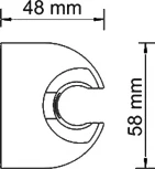 Смеситель Wasserkraft Isar 1302L универсальный, темная бронза
