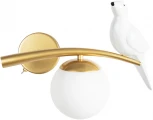 Бра Arte Lamp Eltanin A3422AP-1GO (220V, выключатель, шар, птички)