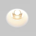 Встраиваемый светильник под гипсокартон Maytoni Round DL058-7W3K-TRS-W (LED, 220V, круглые)