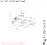 Встраиваемый точечный светильник под гипсокартон Stellanova SN 006 (220V)