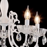 Подвесная люстра Reluce 04211-0.4-05 WH (220V, подвески, на цепи, подсвечник, свеча)