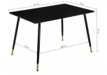 Стол Woodville Bianka черный 11630