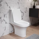 Унитаз-компакт Damixa Skyline DX35C8600SC безободковый, с микролифтом