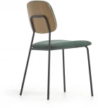 Обеденный стул La Forma (ex Julia Grup) Benilda (Зеленый/ Шпон,Металл,Дуб,Пена,Сталь,Фанера)