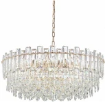 Подвесная люстра Fluorite Constancia FL1063-22P (220V, хрусталь, на цепи)