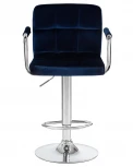 Стул барный KRUGER ARM (синий велюр (MJ9-117))