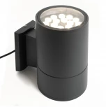 Архитектурная подсветка Feron Корфу 48357 DH0711, 18W, 1500Lm, 2700K, черный Бостон (LED, 220V, круглые, IP54)