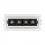 Светильник линейный встраиваемый LED MS-ORIENT-BUILT-TURN-TC-S67x150-10W Day4000 (WH-BK, 30 deg, 230V) (Arlight, IP20 Металл) 032229