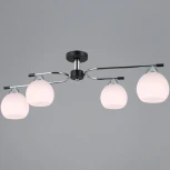 Потолочная люстра на штанге ILLUMICO IL0638-4CSQ-24 CR BK LIBRA (220V)