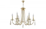 Подвесная люстра Crystal Lux Victoria SP6 GOLD/AMBER
