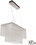 Подвесная люстра светодиодная APL LED Sicilia SH05.57.C.Ni.4000 (220V, хрусталь, на тросе)