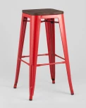 Стул барный Stool Group TOLIX WOOD красный глянцевый УТ000001195