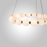 Подвесной светильник светодиодный AM Group PEARL PEARL-D600 CH (220V, на тросе, шар, бусы)